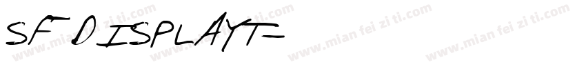 SF DISPLAYT字体转换